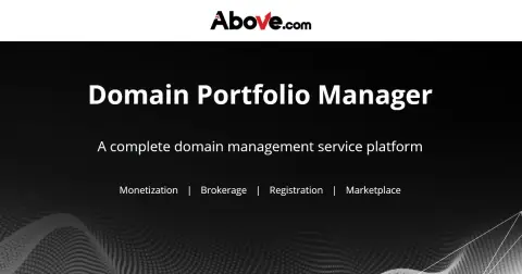 Above.com Domain Investment Platform - Registrar, Monetization, Marketplace